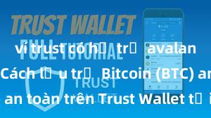 ví trust có hỗ trợ avalanche không Cách lưu trữ Bitcoin (BTC) an toàn trên Trust Wallet tại Việt Nam